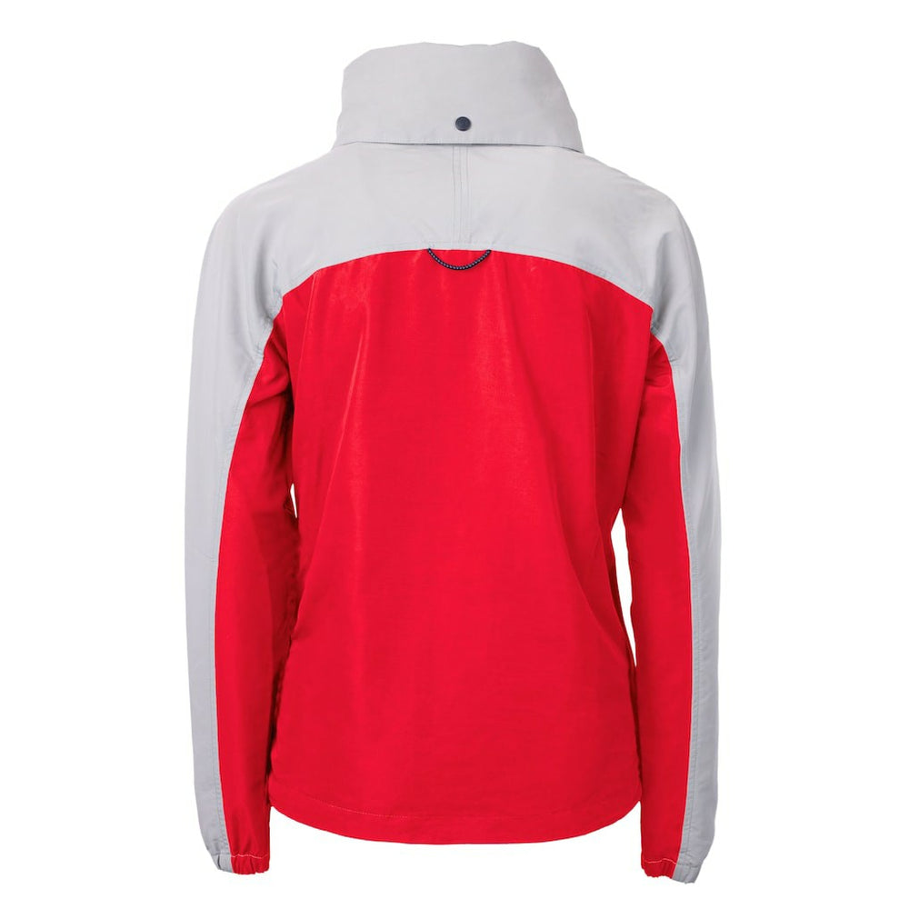 Kansas City Chiefs Cutter & Buck Women's Charter Eco Recycled Half-Zip Hooded Anorak Jacket | NFL US