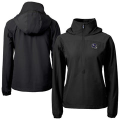 Minnesota Vikings Cutter & Buck Women's Charter Eco Recycled Half-Zip Hooded Anorak Jacket | NFL Sale