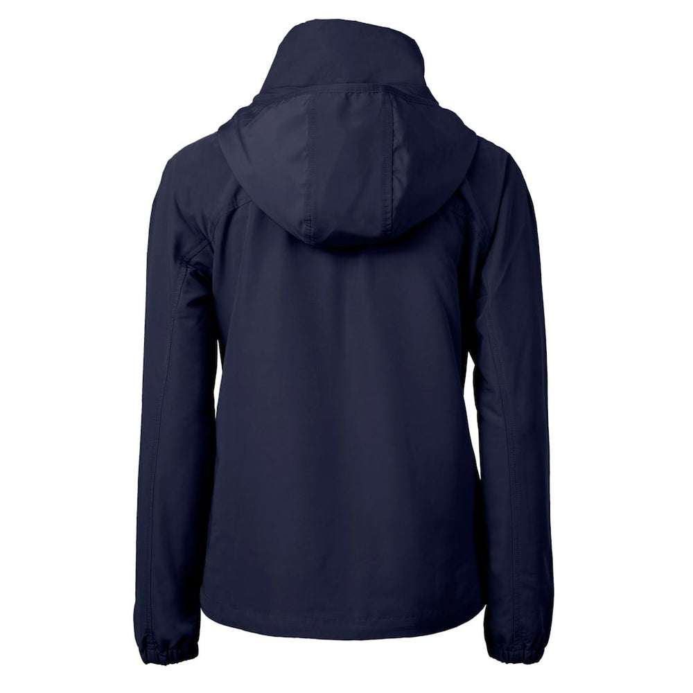 New England Patriots Cutter & Buck Women's Charter Eco Recycled Half-Zip Hooded Anorak Jacket | NFL New