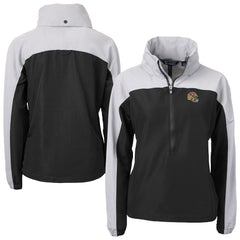 San Francisco 49ers Cutter & Buck Women's Charter Eco Recycled Half-Zip Hooded Anorak Jacket | NFL New