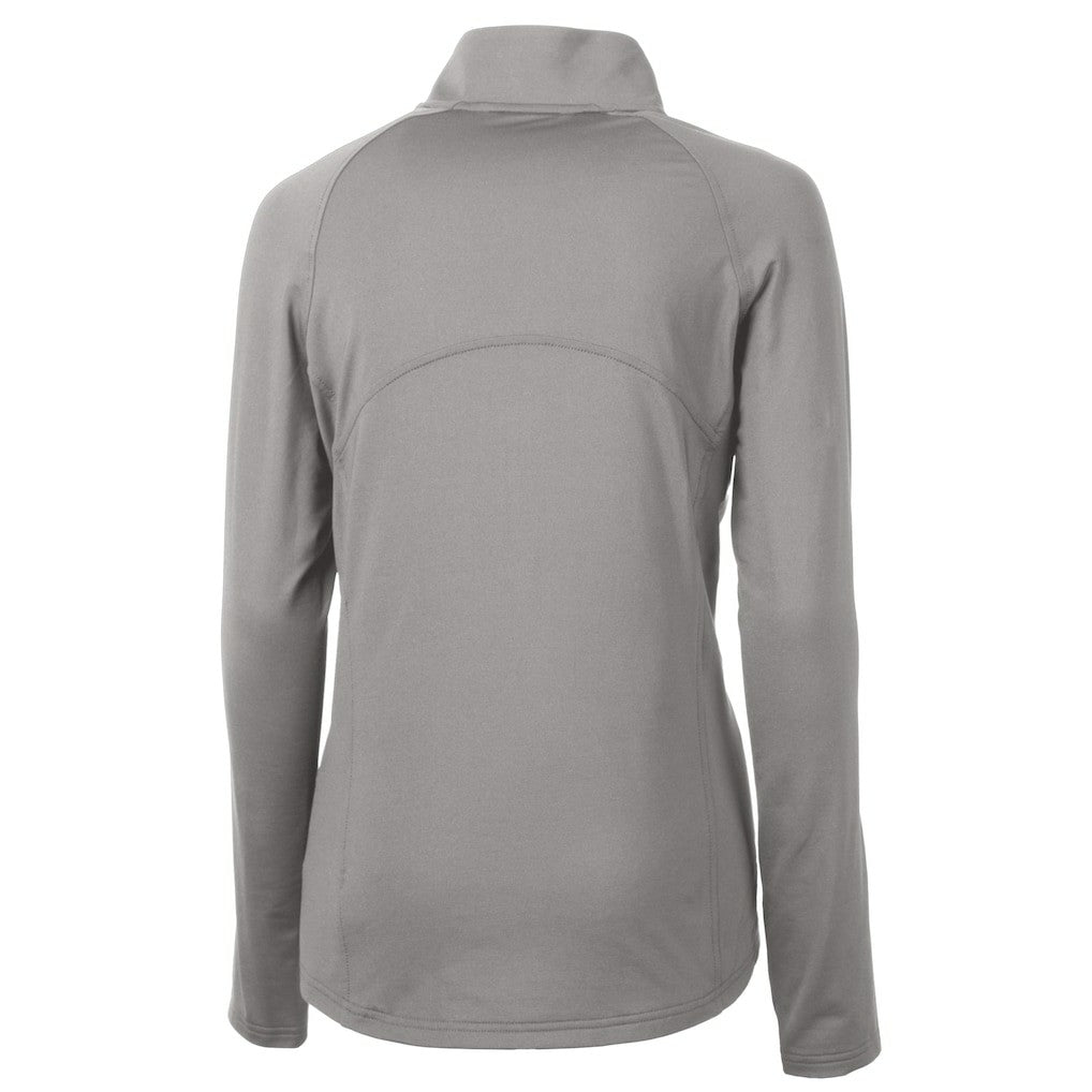 Seattle Seahawks Cutter & Buck Women's Historical Adapt Eco Knit Stretch Recycled Raglan Half-Zip Top | NFL On sale