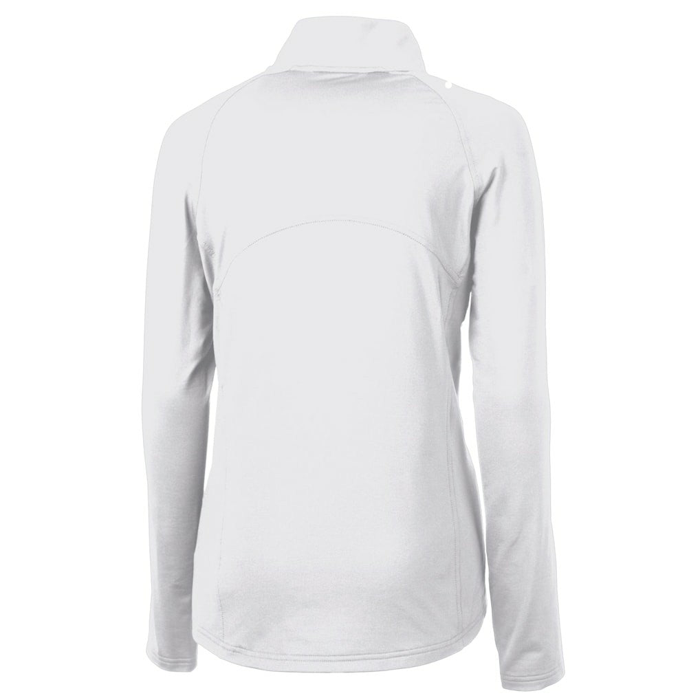 San Francisco 49ers Cutter & Buck Women's Adapt Eco Knit Stretch Recycled Raglan Half-Zip Top | NFL New