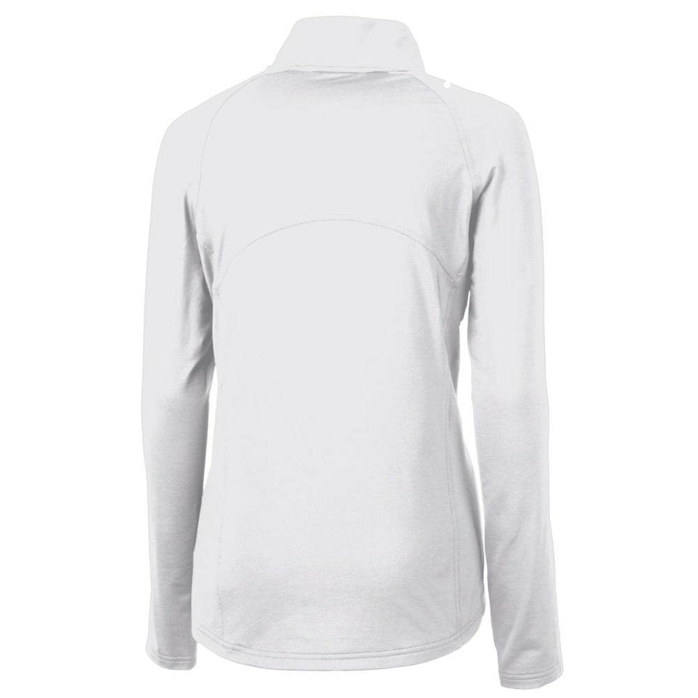 San Francisco 49ers Cutter & Buck Women's Adapt Eco Knit Stretch Recycled Raglan Half-Zip Top | NFL New