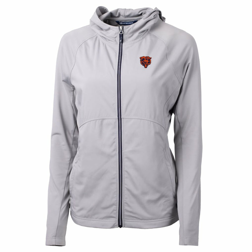 Chicago Bears Cutter & Buck Women's Adapt Eco Knit Hybrid Recycled Full-Zip Jacket | NFL Near me