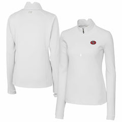 San Francisco 49ers Cutter & Buck Women's Traverse Stretch Quarter-Zip Pullover Top | NFL Online