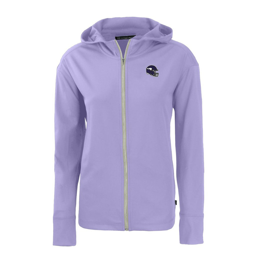 Minnesota Vikings Cutter & Buck Women's Daybreak Eco Recycled Full-Zip Hoodie Jacket | NFL Hot