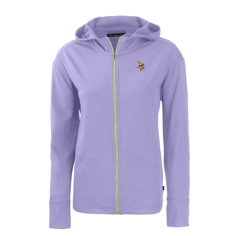 Minnesota Vikings Cutter & Buck Women's Daybreak Eco Recycled Full-Zip Hoodie Jacket | NFL New