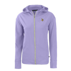 Minnesota Vikings Cutter & Buck Women's Daybreak Eco Recycled Full-Zip Hoodie Jacket | NFL New