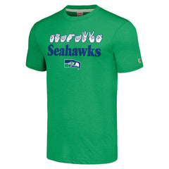 Seattle Seahawks Homage Unisex The NFL ASL Collection by Love Sign American Sign Language T-Shirt | NFL Hot