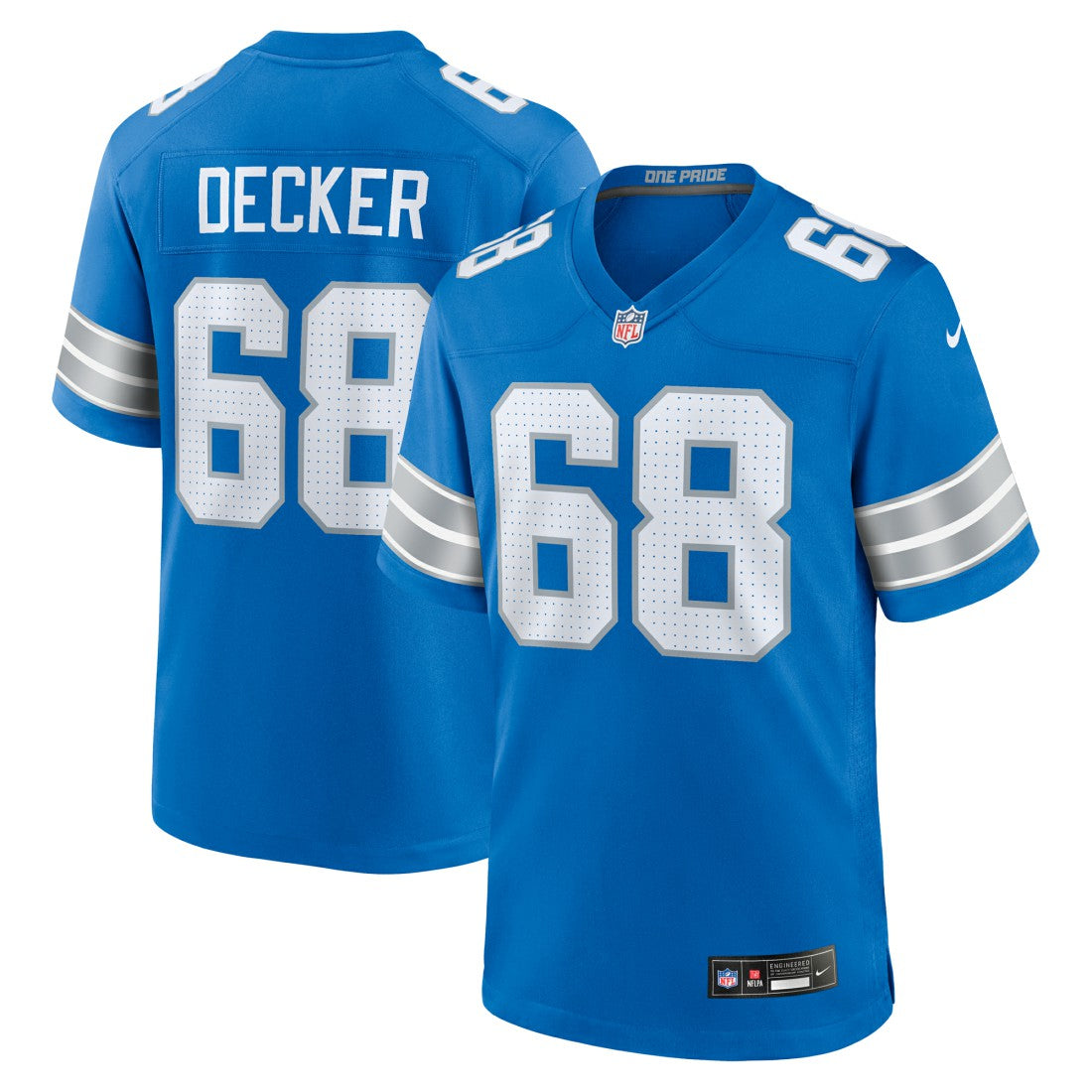 Detroit Lions Taylor Decker  Team Game Jersey | NFL Discount