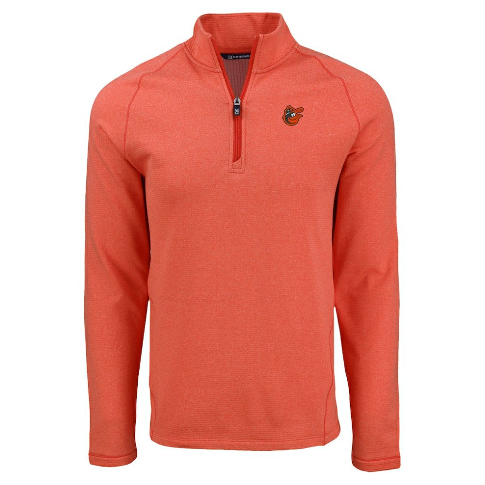 Baltimore Orioles Cutter & Buck Peshastin Eco Fleece Recycled Raglan Quarter-Zip Top - MLB Tops