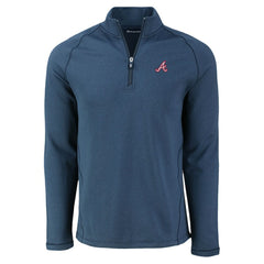 Atlanta Braves Cutter & Buck Peshastin Eco Fleece Recycled Raglan Quarter-Zip Top - MLB Tops