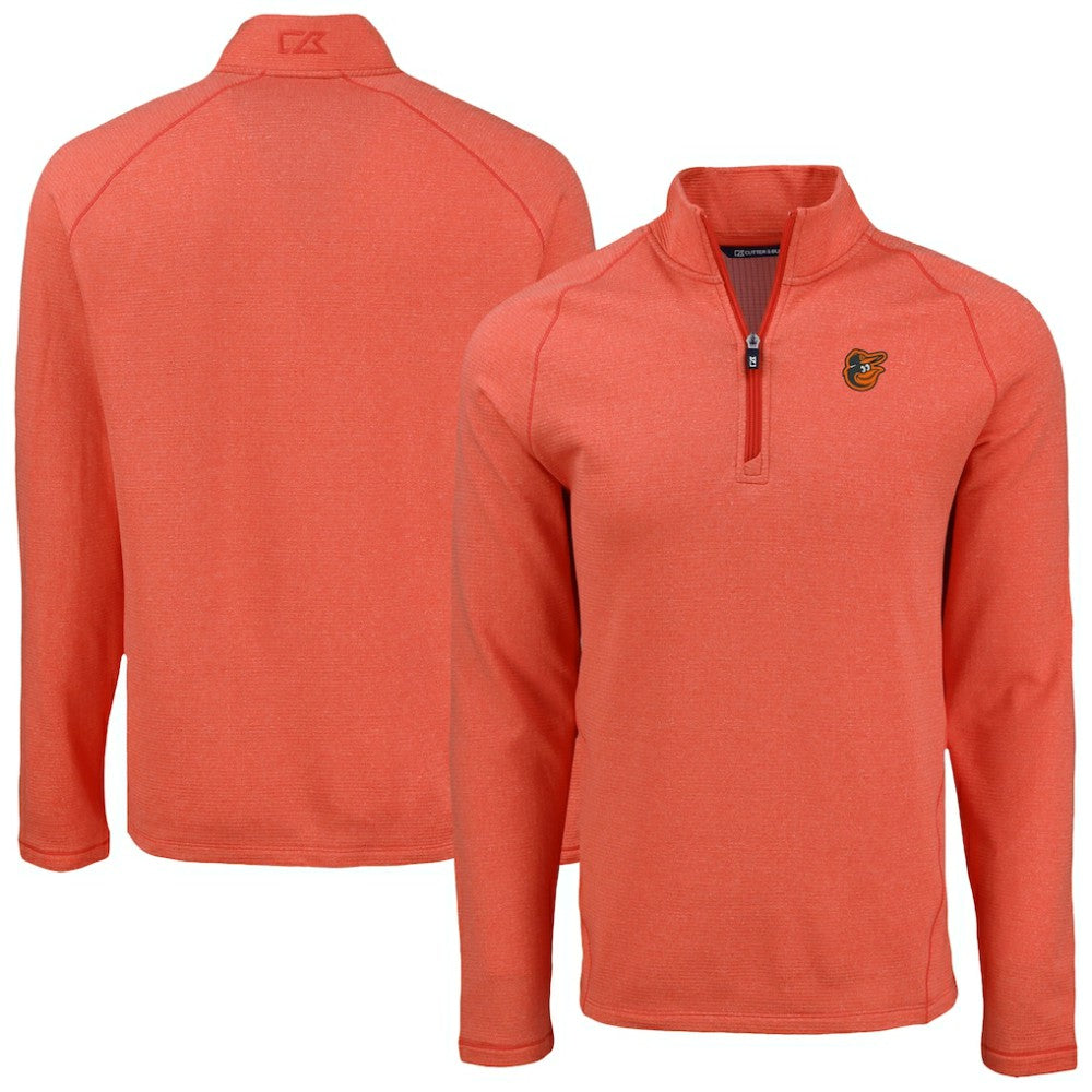 Baltimore Orioles Cutter & Buck Peshastin Eco Fleece Recycled Raglan Quarter-Zip Top - MLB Tops