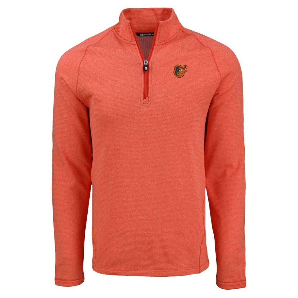 Baltimore Orioles Cutter & Buck Peshastin Eco Fleece Recycled Raglan Quarter-Zip Top - MLB Tops