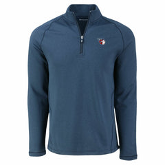 Cleveland Guardians Cutter & Buck Peshastin Eco Fleece Recycled Raglan Quarter-Zip Top - MLB Tops