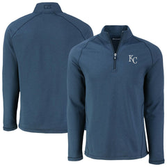 Kansas City Royals Cutter & Buck Peshastin Eco Fleece Recycled Raglan Quarter-Zip Top - MLB Tops