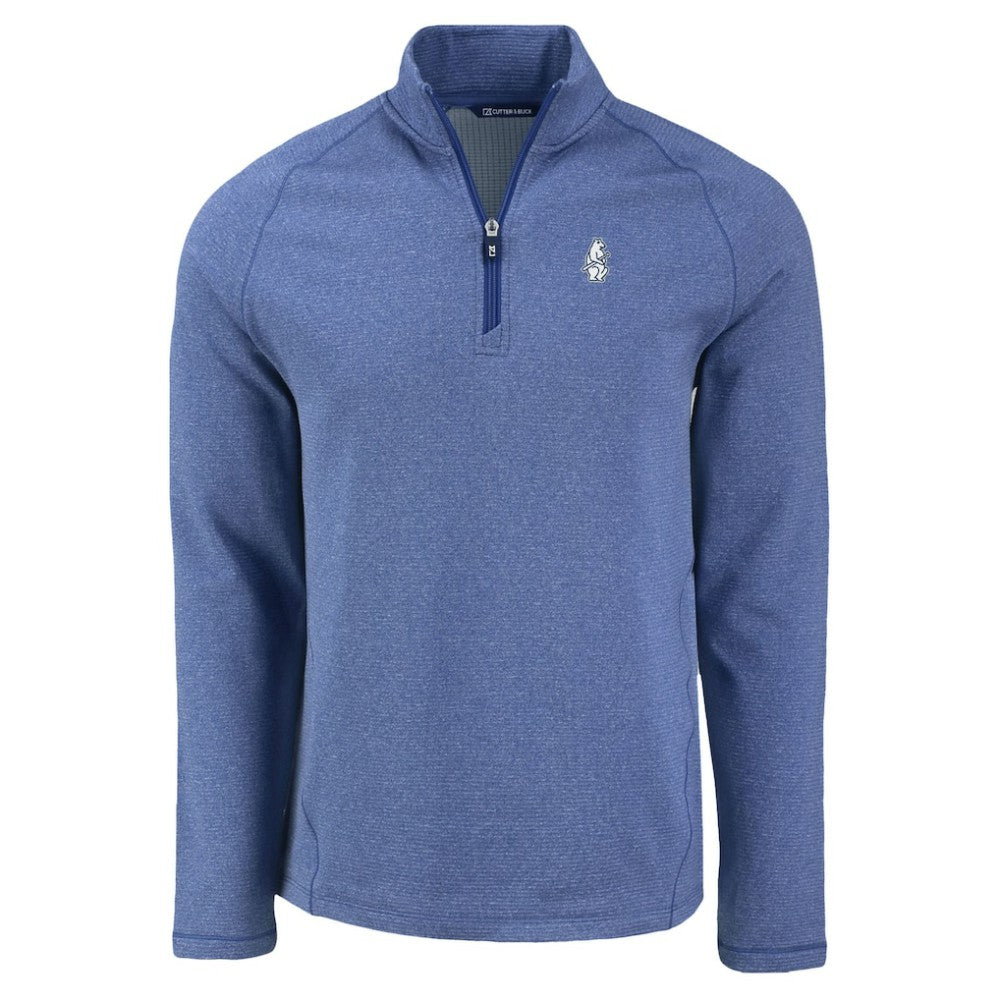 Chicago Cubs Cutter & Buck Peshastin Eco Fleece Recycled Raglan Quarter-Zip Top - MLB Tops