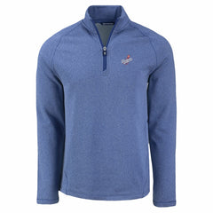 Los Angeles Dodgers Cutter & Buck Peshastin Eco Fleece Recycled Raglan Quarter-Zip Top - MLB Tops