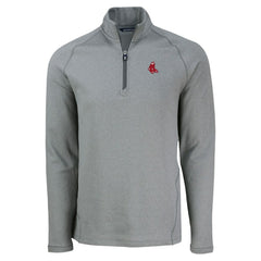 Boston Red Sox Cutter & Buck Peshastin Eco Fleece Recycled Raglan Quarter-Zip Top - MLB Tops