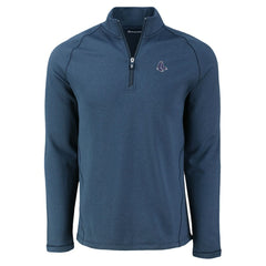 Boston Red Sox Cutter & Buck Peshastin Eco Fleece Recycled Raglan Quarter-Zip Top - MLB Tops