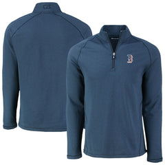 Boston Red Sox Cutter & Buck Peshastin Eco Fleece Recycled Raglan Quarter-Zip Top - MLB Tops