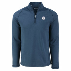 Milwaukee Brewers Cutter & Buck Peshastin Eco Fleece Recycled Raglan Quarter-Zip Top - MLB Tops