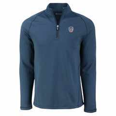 Milwaukee Brewers Cutter & Buck Peshastin Eco Fleece Recycled Raglan Quarter-Zip Top - MLB Tops