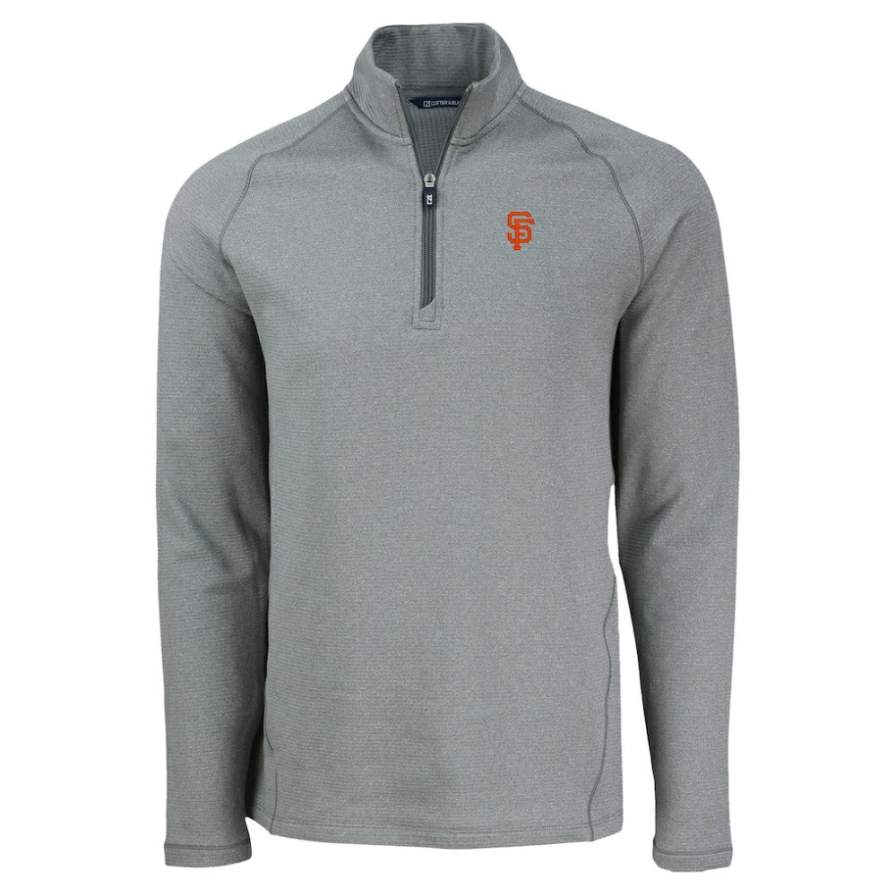 San Francisco Giants Cutter & Buck Peshastin Eco Fleece Recycled Raglan Quarter-Zip Top - MLB Tops