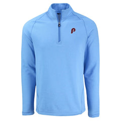 Philadelphia Phillies Cutter & Buck Peshastin Eco Fleece Recycled Raglan Quarter-Zip Top - MLB Tops