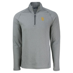 San Diego Padres Cutter & Buck Peshastin Eco Fleece Recycled Raglan Quarter-Zip Top - MLB Tops