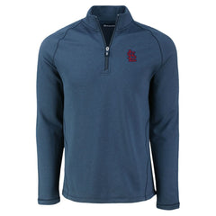St. Louis Cardinals Cutter & Buck Peshastin Eco Fleece Recycled Raglan Quarter-Zip Top - MLB Tops