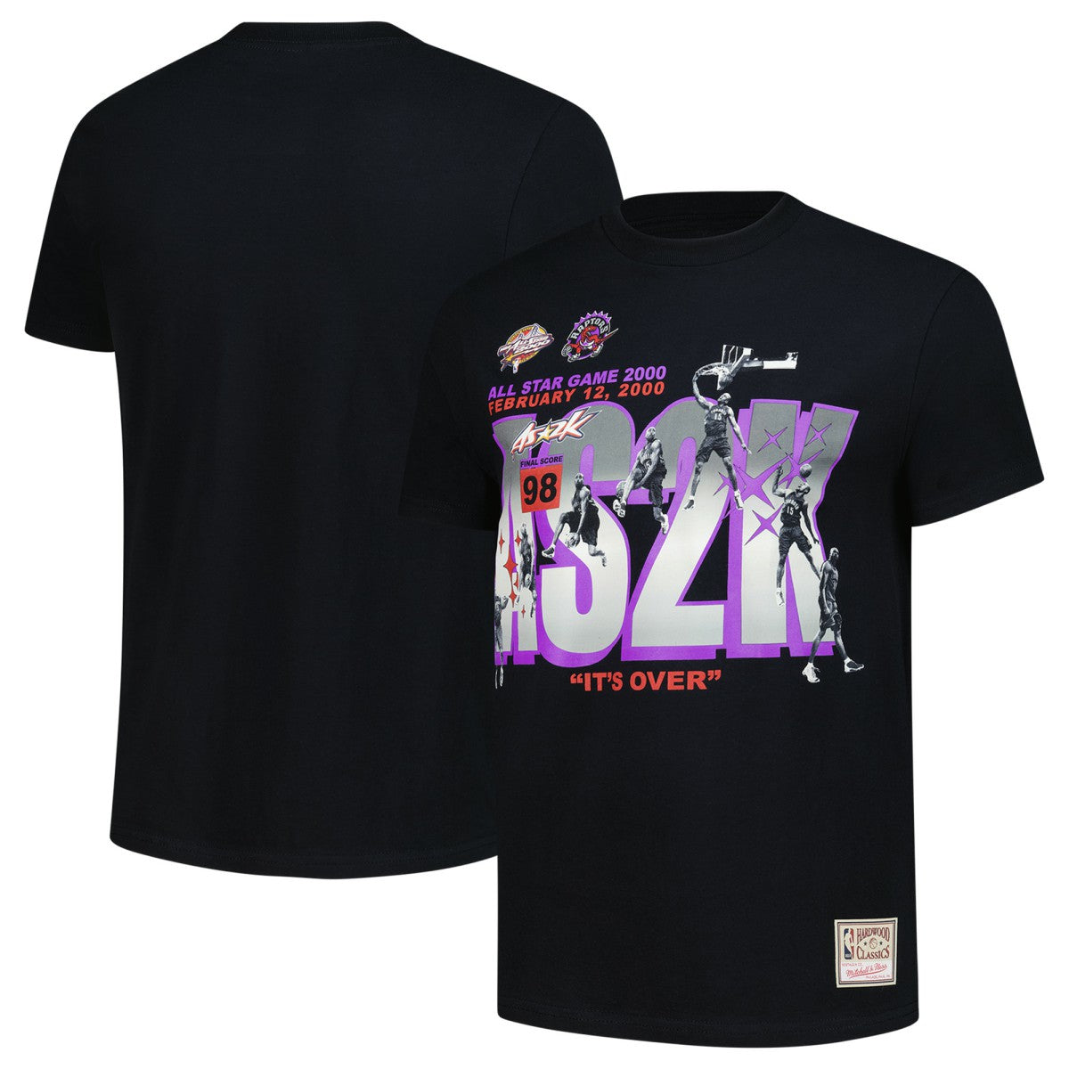 Black Vince Carter Toronto Raptors 2000 All-Star Game It's Over T-Shirt | NBA