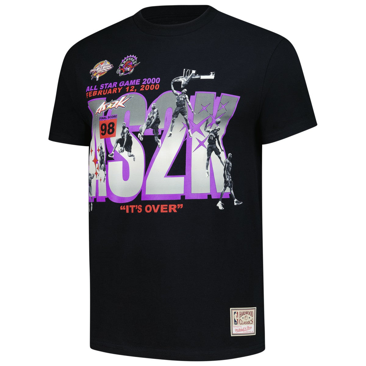 Black Vince Carter Toronto Raptors 2000 All-Star Game It's Over T-Shirt | NBA