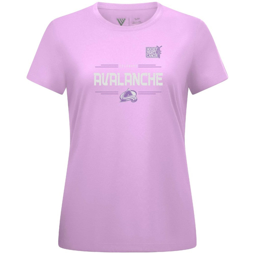 Cale Makar Colorado Avalanche Levelwear Women's Hockey Fights Cancer Anthem Name & Number T-Shirt -  NHL T-shirts