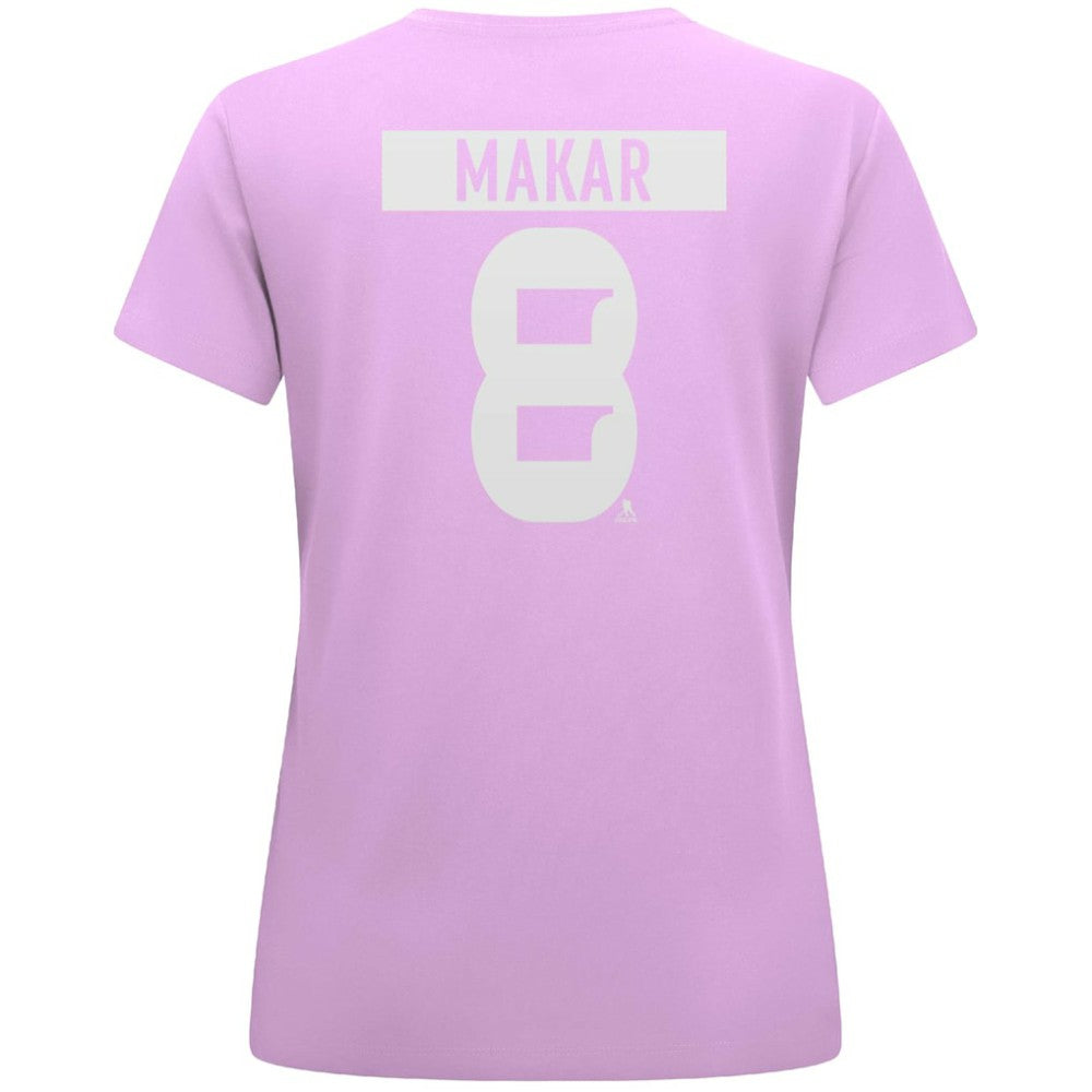 Cale Makar Colorado Avalanche Levelwear Women's Hockey Fights Cancer Anthem Name & Number T-Shirt -  NHL T-shirts