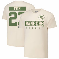 Adam Fox New York Rangers Levelwear 2024 NHL Military Appreciation Richmond Delta Player Name & Number T-Shirt -  NHL T-shirts