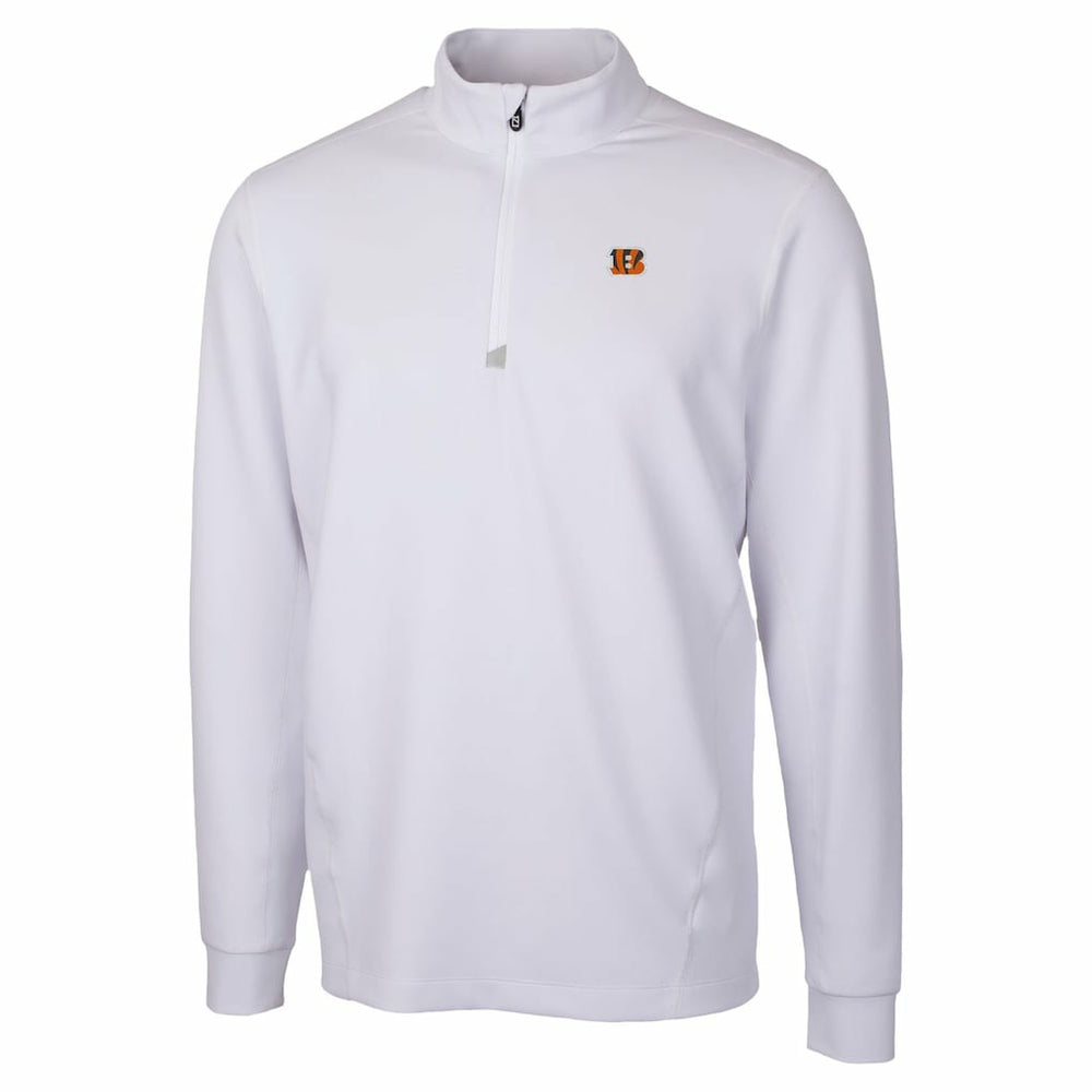 Cincinnati Bengals Cutter & Buck Traverse Stretch Quarter-Zip Top | NFL Outlet