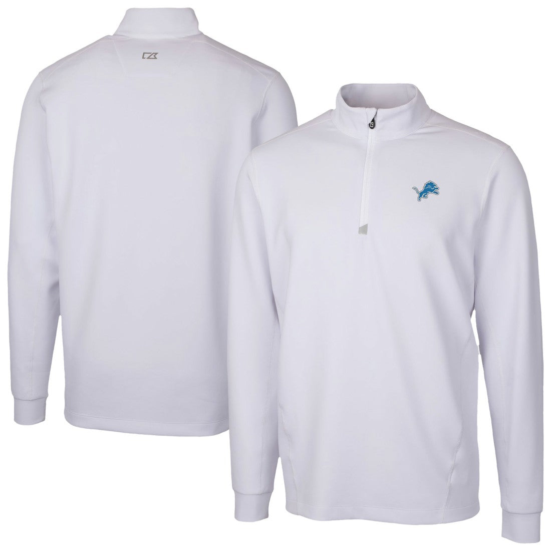 Detroit Lions Cutter & Buck Traverse Stretch Quarter-Zip Top | NFL On sale