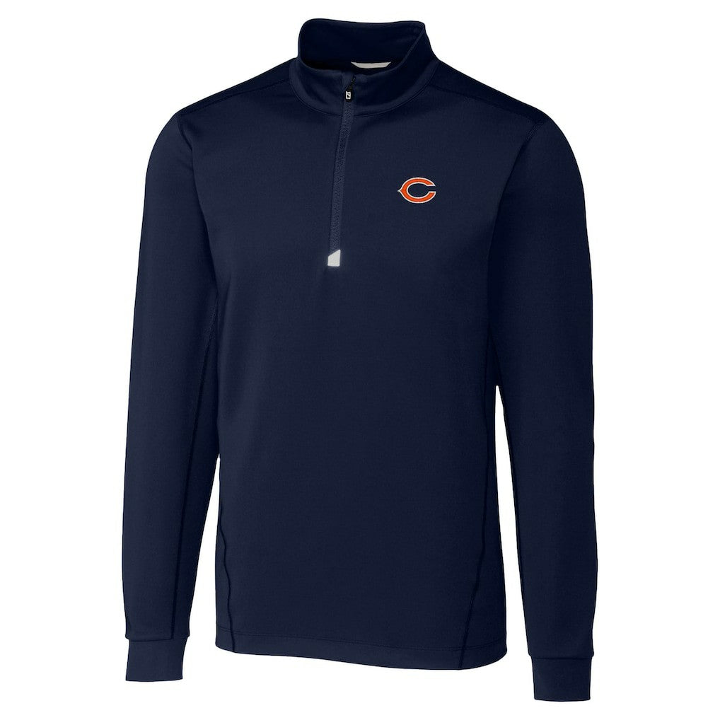 Chicago Bears Cutter & Buck Traverse Stretch Quarter-Zip Top | NFL Sale