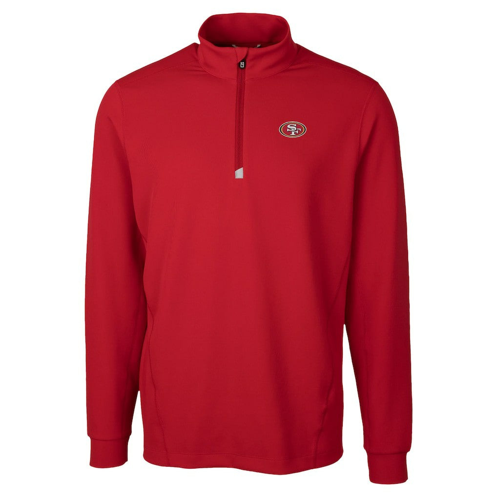 San Francisco 49ers Cutter & Buck Traverse Stretch Quarter-Zip Top | NFL On sale
