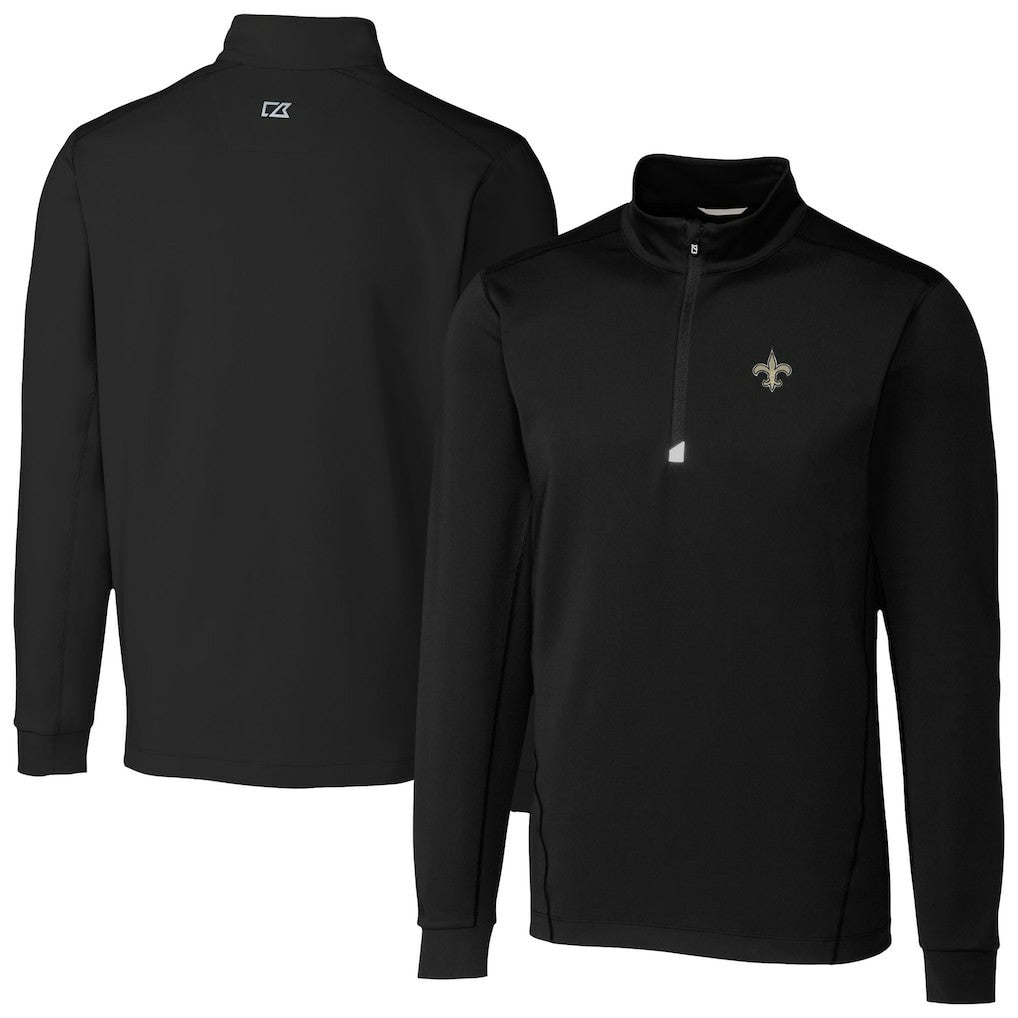 New Orleans Saints Cutter & Buck Traverse Stretch Quarter-Zip Top | NFL Hot