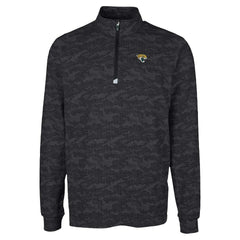 Jacksonville Jaguars Cutter & Buck Traverse Camo Print Stretch Quarter-Zip Top | NFL Discount
