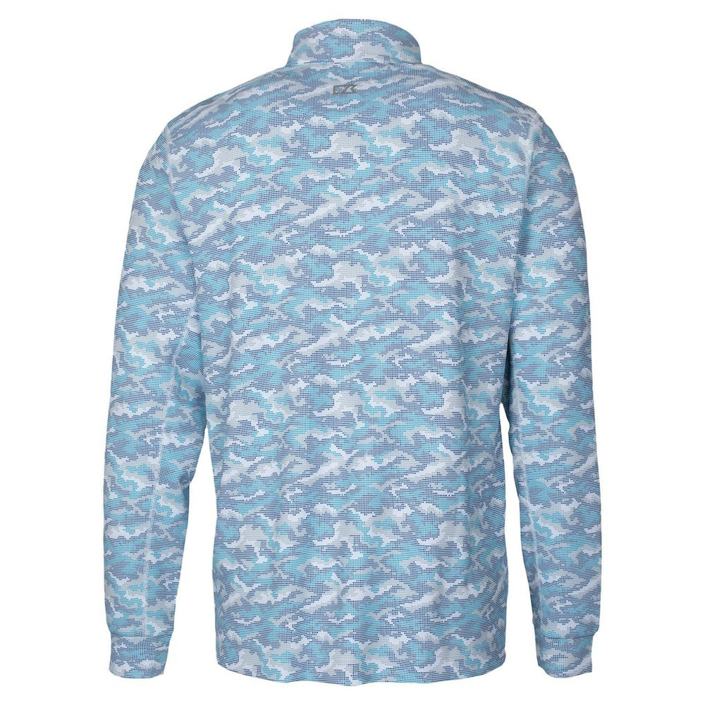 Seattle Seahawks Cutter & Buck Traverse Camo Print Stretch Quarter-Zip Top | NFL Online