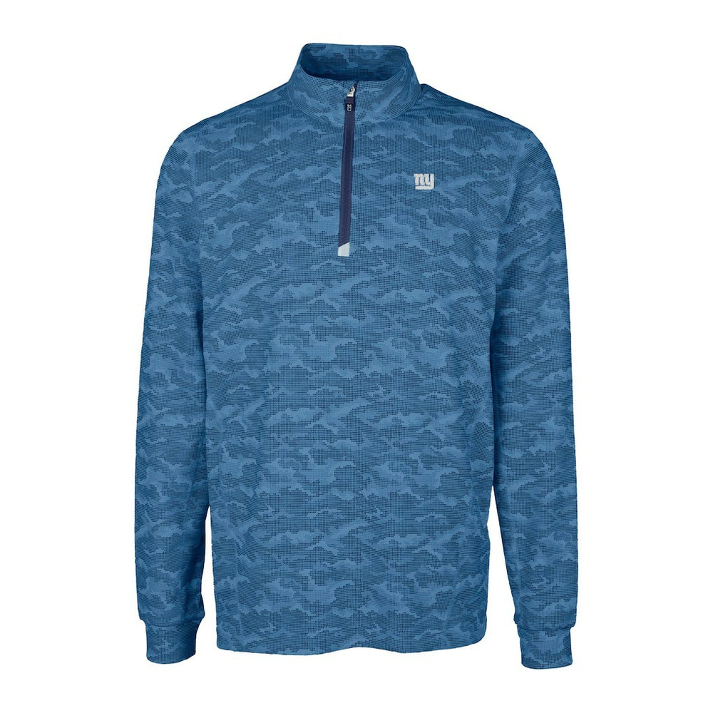 New York Giants Cutter & Buck Traverse Camo Print Stretch Quarter-Zip Top | NFL US