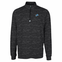 Detroit Lions Cutter & Buck Traverse Camo Print Stretch Quarter-Zip Top | NFL US