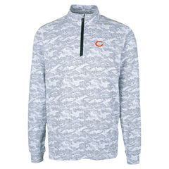 Chicago Bears Cutter & Buck Traverse Camo Print Stretch Quarter-Zip Top | NFL New