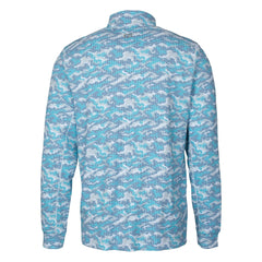 Denver Broncos Cutter & Buck Traverse Camo Print Stretch Quarter-Zip Pullover Top | NFL Sale