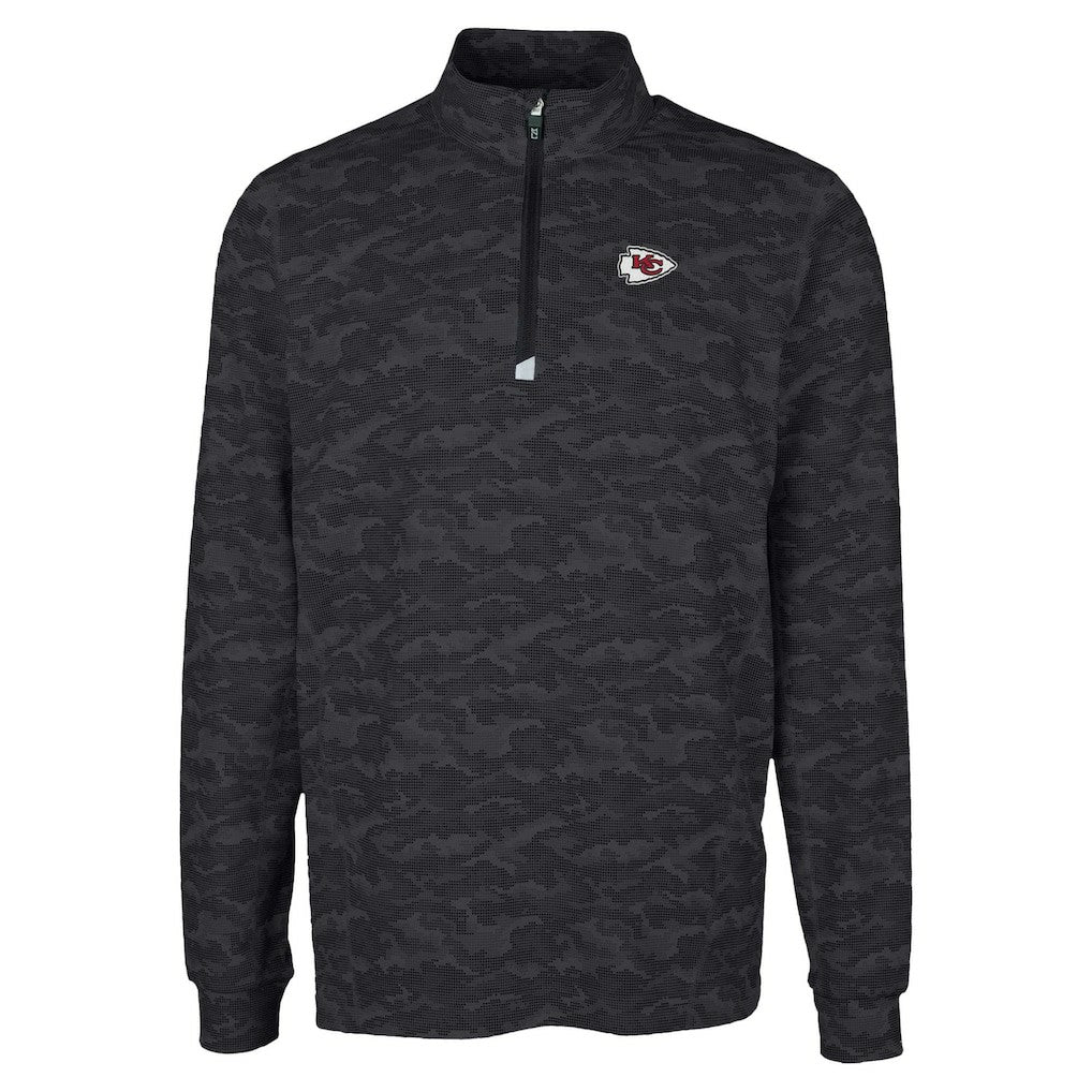 Kansas City Chiefs Cutter & Buck Traverse Camo Print Stretch Quarter-Zip Top | NFL US