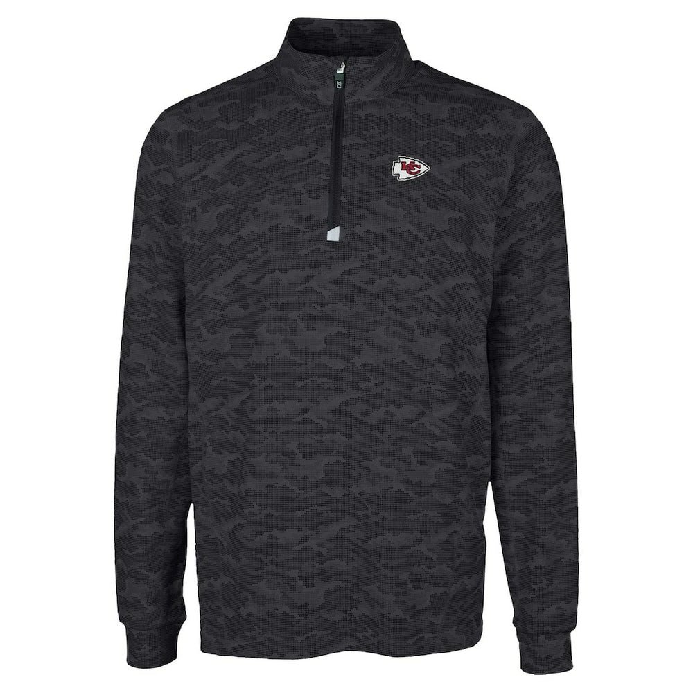 Kansas City Chiefs Cutter & Buck Traverse Camo Print Stretch Quarter-Zip Top | NFL US