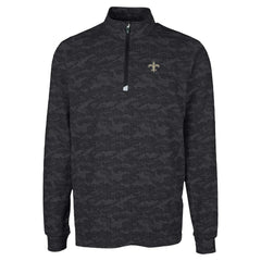 New Orleans Saints Cutter & Buck Traverse Camo Print Stretch Quarter-Zip Top | NFL US